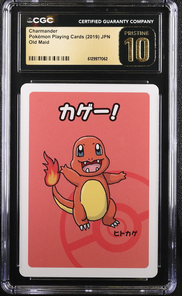 2019 Pokemon Playing Cards Old Maid Charmander CGC Pristine 10