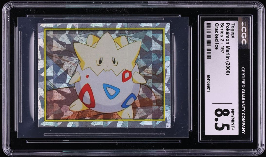 2000 Pokemon Merlin Cracked Ice Togepi #197 CGC 8.5