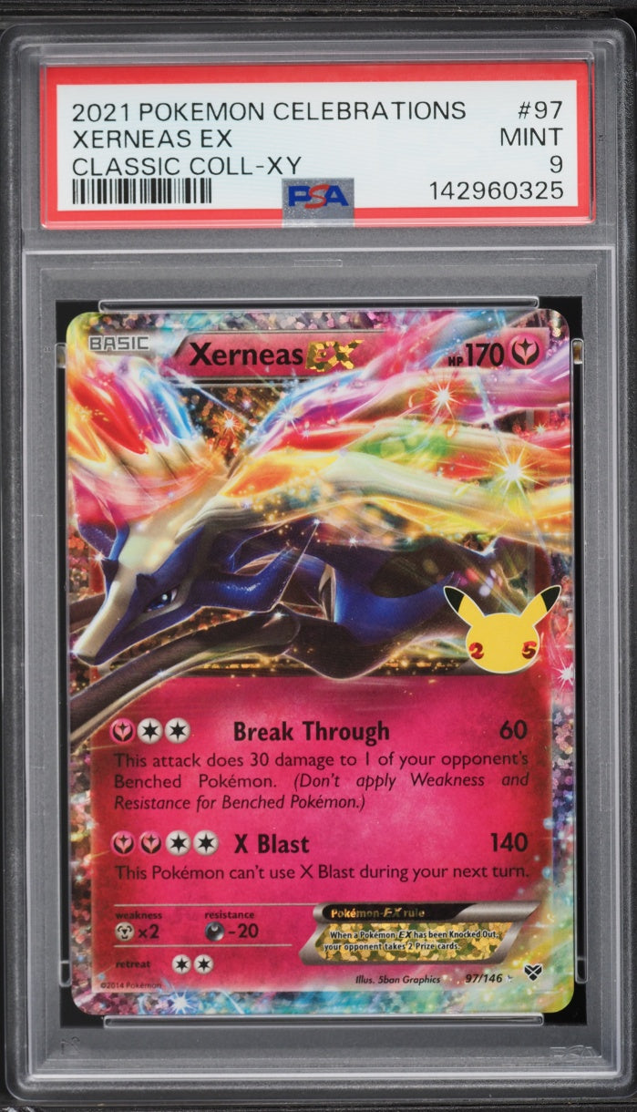 2021 Pokemon Celebrations Classic Collection Xerneas EX #97 PSA 9