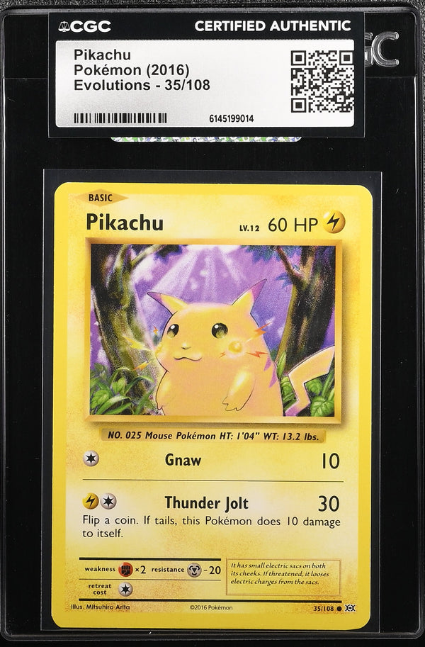 2016 Pokemon Evolutions Pikachu #35/108