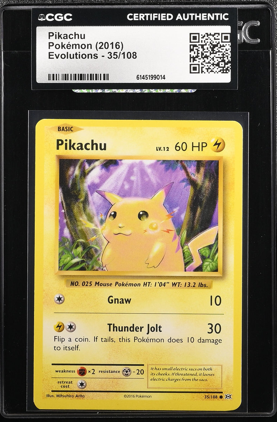 2016 Pokemon Evolutions Pikachu #35/108