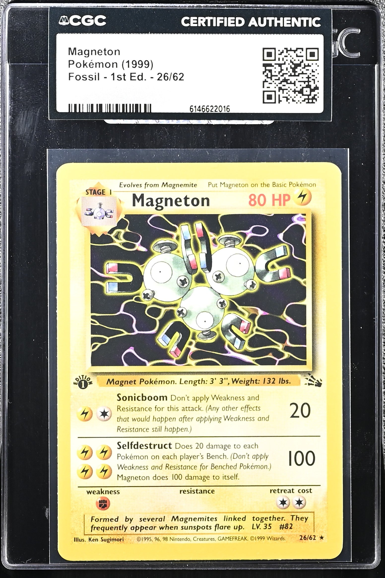 1999 Pokemon Fossil - 1st Ed. Magneton #26/62